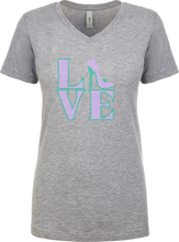Load image into Gallery viewer, Love Heels Rhinestone Ladies T- Shirt