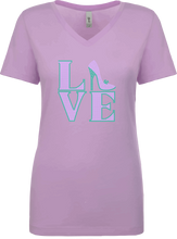 Load image into Gallery viewer, Love Heels Rhinestone Ladies T- Shirt