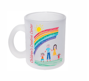 Sublimatable Frosted Glass Mug with Handle