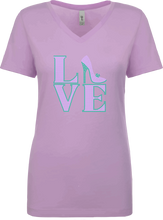Load image into Gallery viewer, Love Heels Rhinestone Ladies T- Shirt
